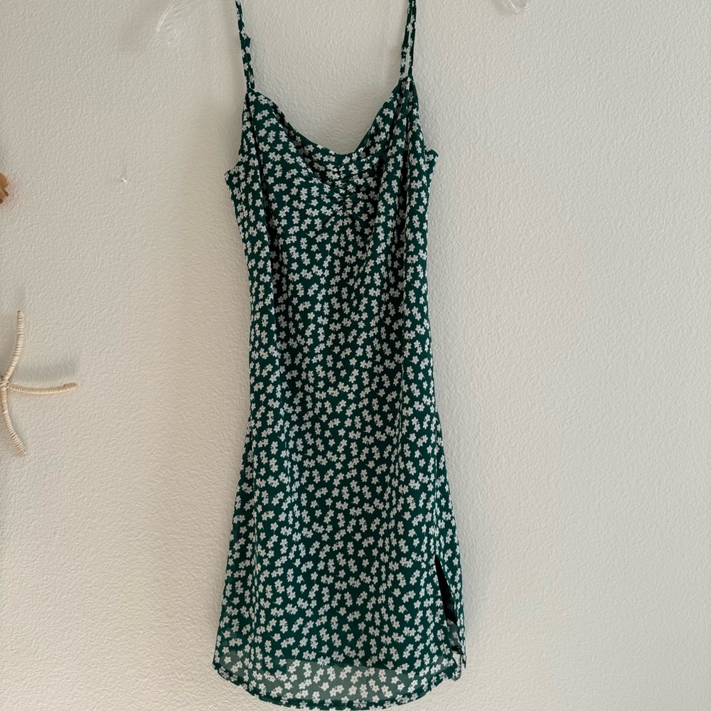 Princess Polly Green Floral Mini Dress